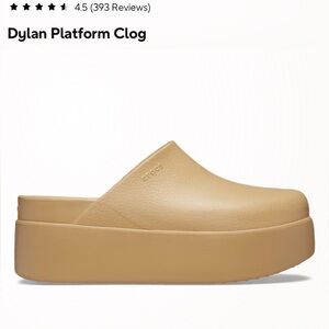 Crocs Dylan Platform Clog 7 women’s. Like new condition, no flaws